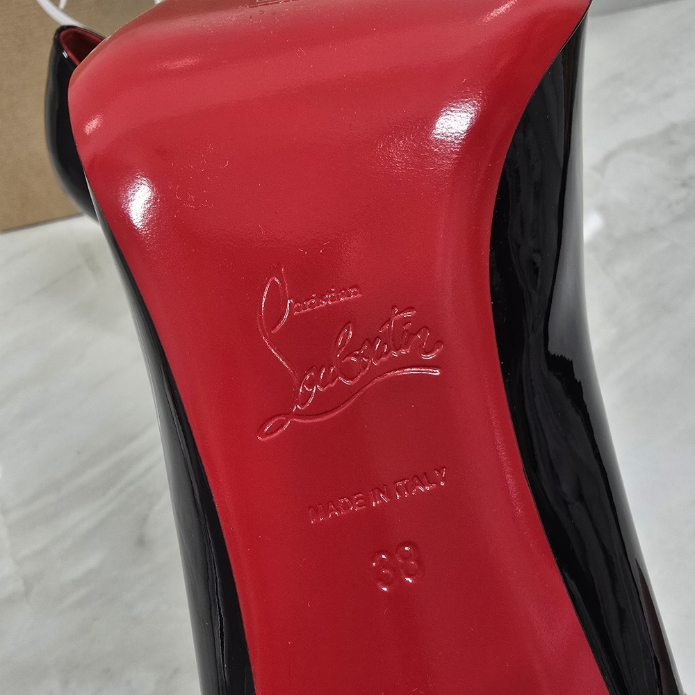 🔥Limited Edition🔥Christian Louboutin Black Peep-Toe Heels - Picture 11 of 13
